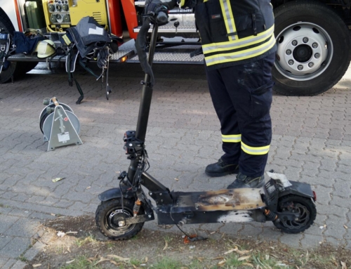 Elektroroller löste Feuerwehreinsatz in Bensheim aus